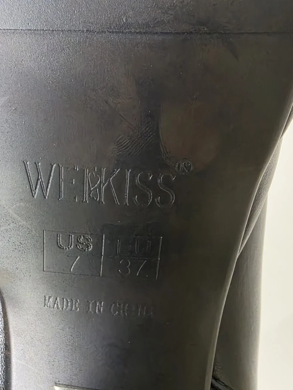 Wetkiss Women's Platform Boots Size 7 Black